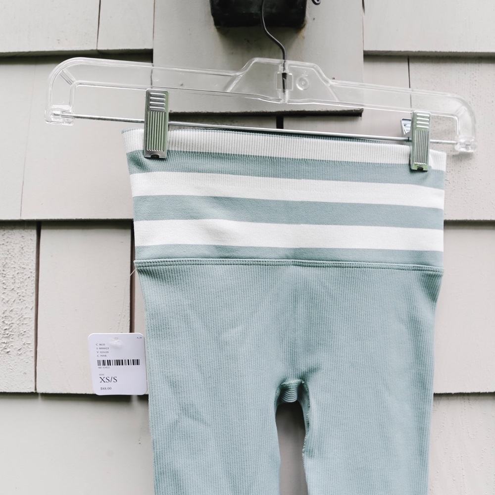Free People mint green cropped leggings